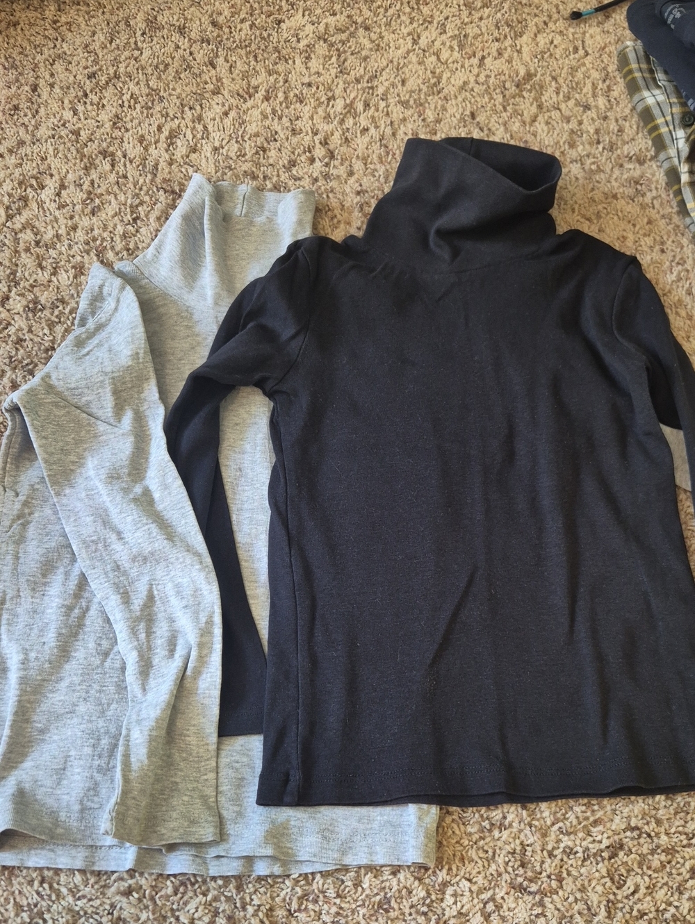 H&M Black and Light Gray Turtleneck Sweaters - Pair